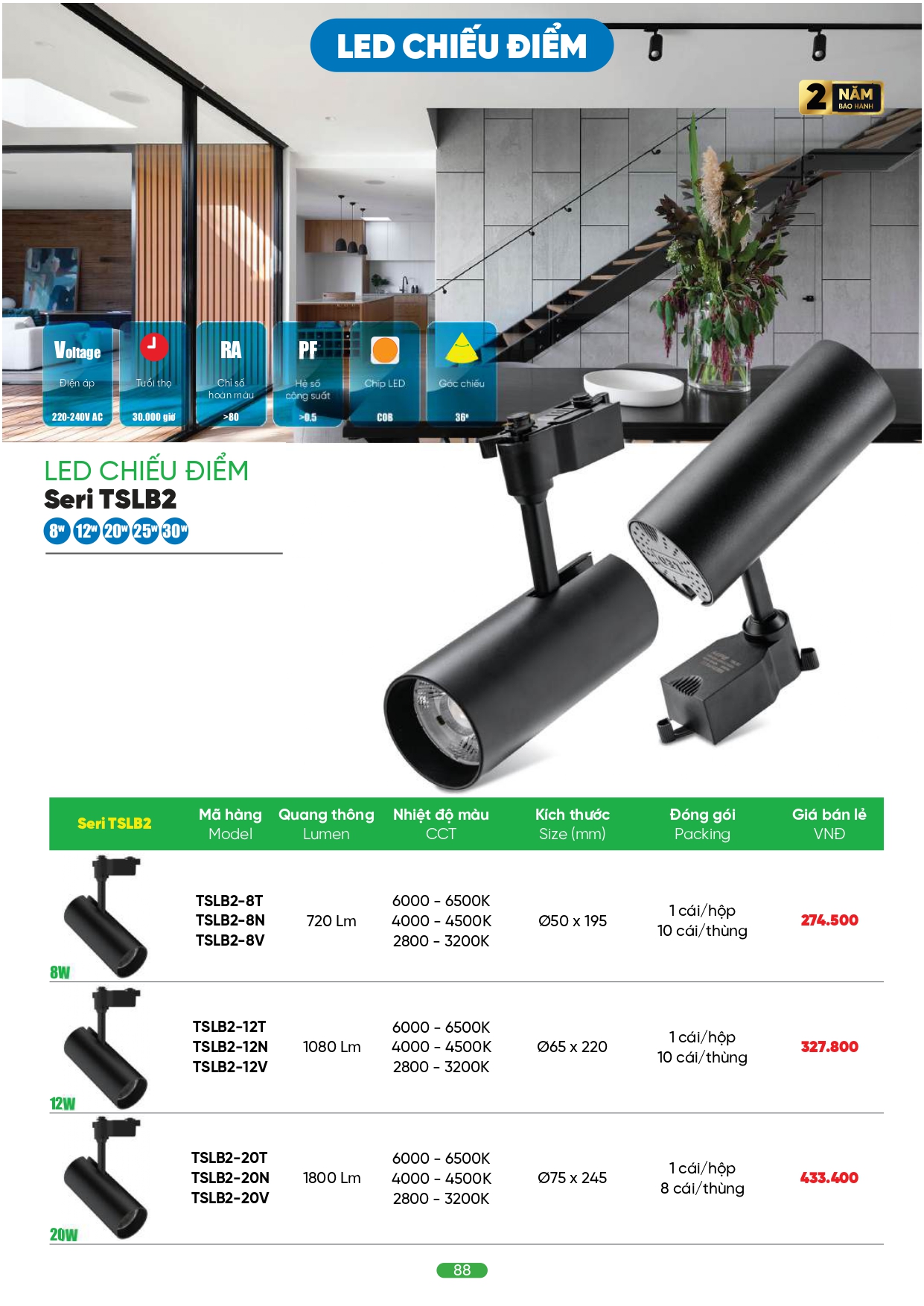 Bảng giá đèn LED MPE 2026